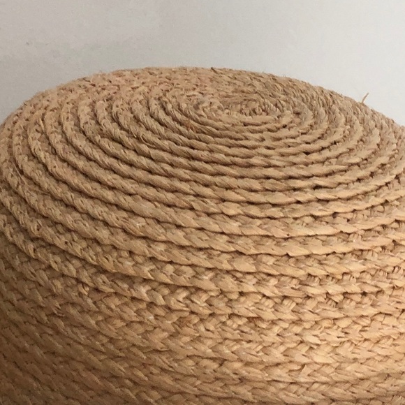 Kokin Summer Hat Wide Braided Brim Straw Natural Black Woven Beach Pool Sun main image 8